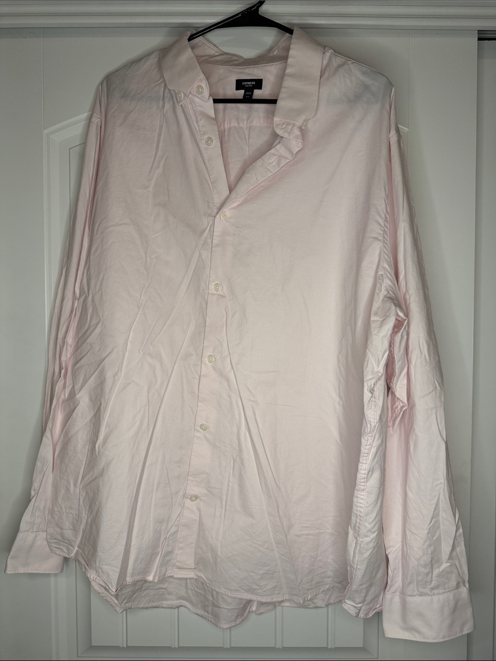 Express Pale Pink Long-Sleeve Dress Shirt